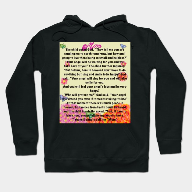 The best Mother’s Day gifts 2022, You will simply call her mom Beautiful poem about motherhood yellow background Hoodie by Artonmytee